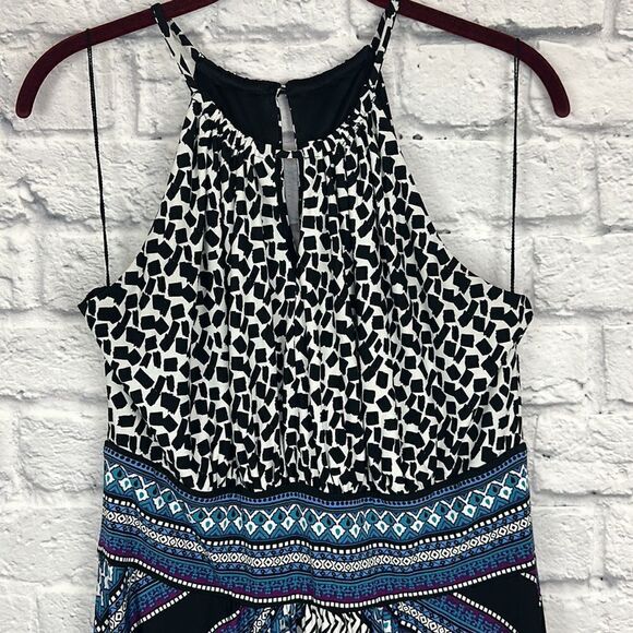 London Times Collection Patterned Maxi Dress Size Large - Picture 5 of 8